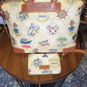 Disney Cruise Line Crossbody Bag - Tan and Brown
